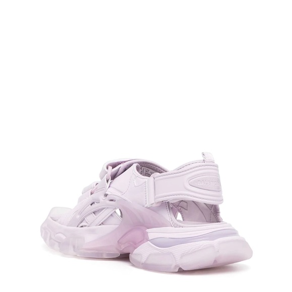 Balenciaga Track Touch Strap Sandals Lilac Lavender 38 - Picture 3 of 14
